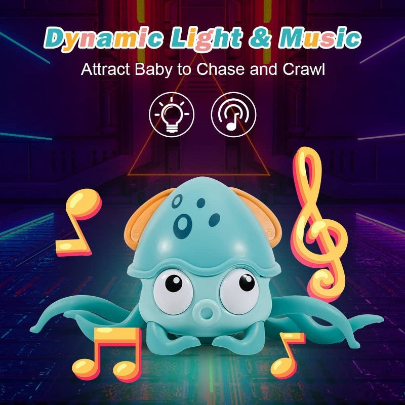 Crawling Octopus With Light & Music